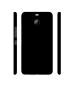 Casotec Black Design 3D Printed Hard Back Case Cover for HTC Bolt