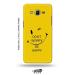 Tweakymod Printed Funny FAce Yellow Back Cover For Samsung J2 Ace