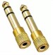 Tech Gear golden Golden 6.5mm Male Plug to 3.5mm Female Jack Stereo Headphone Audio Adapter Phone Converter