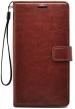 Mbcase Samsung Galaxy S8 Brown Leather Hard Case Flip Cover