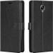 Tingtong Flip Cover Back Case for OnePlus 3 | Leather Finish | Inbuilt Stand & Pockets | Wallet Style Flip Back Case Cover for OnePlus 3 (Black)