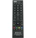 NIJ Remote Control for Toshiba LED, LCD, HD TV (Black)