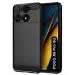Fashionury Back Cover for Poco X6 Pro 5G | Hybrid Protection Shockproof | Anti-Slip Grip | Rubber TPU Stylish Back Case for Poco X6 Pro 5G (Black)