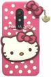 Aviaaz Moto G2 Hello Kitty Pink Rubber, Silicon Back Cover