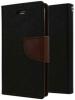 AmericHome Samsung Galaxy Grand Prime Brown, Black Artificial Leather Mobile Flip Cover
