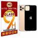 Kite Digital iPhone 11 Back Black 5D/6D/11D Premium Tempered Glass Screen Protector Slim 9H Hard 2.5D (Pack of 3)