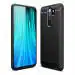 Zapcase Black Rubber Back Cover For Xiaomi Redmi Note 8 Pro 19.5 x 13.5 x 2 cm
