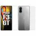 Kite Digital Xiaomi Poco F3 GT Back Screen Protective Film Carbon Fiber Skin Transparent Sticker + Transparent Tempered Glass Screen Protector with Full Screen Coverage [Except Edges]