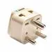 OREI World (USA, UK, China & More) to India (Type D) Travel Adapter Plug - 2 in 1 - CE Certified - RoHS Compliant - (DB-10) , French Beige, 1-Pack