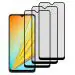 Kite Digital [Pack of 3] Vivo T1x Matte Finish [Black] Tempered Glass Screen Protector with Edge to Edge Coverage - Easy Installation Kit