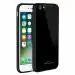 Clickfleek Luxurious Glass Back Case Cover for Apple iPhone 5/ iPhone 5C/ iPhone 5s | Soft Edge Protective TPU Bumper | Stunning Design for Apple iPhone 5/ iPhone 5C/ iPhone 5s (Black)