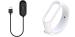 LIDDU Smartband Strap with Charging Cable for Xiaomi Mi 4 Band (Black and White)