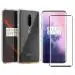 Kite Digital OnePlus 7T Pro Transparent Bumper Shock Proof Corner Soft TPU Silicone Flexible Back Case Cover + 5D/6D/11D/21D (Black) Tempered Glass Screen Protector
