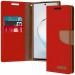 ClickCase Canvas Series Faux Leather Magnetic Card Holder Wallet Kickstand Case Flip Cover For Sony Xperia C5 Ultra (Red)