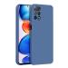 LIRAMARK Silicone Soft Back Cover Case for Xiaomi Redmi Note 11 Pro, Note 11 Pro Plus 5G (Silicone Blue)