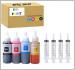 INK POINT Refill for Canon Pixma Printer Suitable for E500, E510, E400, E410, E560, E470 Multicolor Ink Bottle 400 ml pack of 8