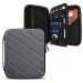 Tizum Shockproof Portfolio Case and Gadget Organizer for Pencil, Cables, Hubs, Tech Kit and Office Bag (Grey)