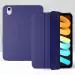 Caseelo Case for Apple iPad Mini 6 Generation 8.3 inch [ Mini 6th 2021 ] Model A2567 A2568 A2569 Smart Trifold [ Soft Flexible ] TPU Case with Auto Sleep/Wake Function, Viewing Stand Cover ( Navy Blue )