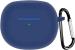 Boogeyman boAt Airdopes 121 Pro Protective Soft Silicone Buds Case Cover Shockproof Pouch with Keychain Hook Supports Wireless Charging Blue