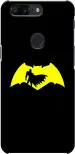 CustomEra OnePlus 5T Black, Yellow Batman Design Plastic Hard Case Back Cover