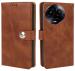 Fastship Realme 11x 5G Flip Cover | Full Body Protection | Wallet Button Magnetic Closure Book Cover Leather Flip Case for Realme 11x 5G - Executive Brown