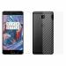 Kite Digital OnePlus 3/3T Back Screen Protective Film Carbon Fiber Skin Transparent Screen Guard Sticker & Premium Tempered Glass Screen Protector