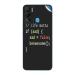 GADGETSWRAP Printed Vinyl Skin Sticker for Tecno Pova Neo - Life Motto