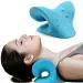 ZURU BUNCH Neck Back Support Adjustable Straightener Massager, Neck Massager for Neck Pain Relief-Neck and Shoulder Relaxer, Neck Pillow Cervical Traction Device