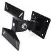 Kizma Black Wall Stand 14 To 24 Inch 180 Degree Rotation Bracket Full Motion Tilt Tv Mount Full Motion Tv Mount