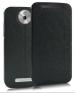 Gorogue Black Faux Leather Flip Cover Case With Convertible Back Stand For Micromax Yu Yuphoria