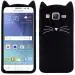 Lejaao Samsung Galaxy J2 Ace Black Silicone Mobile Back Cover