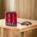 JHN SPEAKERS Bluetooth with FM Radio, USB Pen Drive Slot and Memory Card Slot, AUX Input Mode Speaker (RED)
