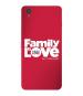 Bhaicover Oneplus X Red and White Family Quotes Mobile Phone Back Cover