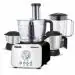 Inalsa INOX 1000 Plus, 1000W, Food Processor with Mixer Grinder,Copper Motor,Precise Electronic 25 Speeds Knob,14 Function,3 Pre-set Buttons, Food Grade Blender Jar,304 SS Grade 2 Jars, Black/Silver