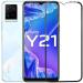 SM Styles Edge To Edge Tempered Glass for Vivo Y21 (Pack of 1)