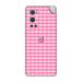 GADGETSWRAP Printed Vinyl Skin Sticker for Oneplus 9 Pro - Pink Checks