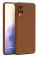 U&E Brown Leather Back Cover For Vivo X60
