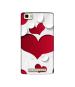 Casotec Multiple Hearts Design Printed Silicon Soft TPU Back Case Cover for Panasonic P75