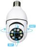 AVOIHS PTZ Bulb jo0 Wireless Security Camera with Ptz Bulb Holder Remote Live Viewing (Black)