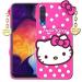 Trifty Silicone Hello Kitty Rubber Back Cover Case Compatible with Samsung Galaxy A50/A50S/A30S (Pink)