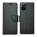 A D Enterprises Black Dot Flip Cover for MI 11T Pro 5G | Magnetic Case | Shock Absorbent | Flip Cover MI 11T Pro 5G