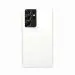 LIRAMARK Liquid Silicone Soft Back Cover Case for Samsung Galaxy S21 Ultra (White)