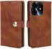 COVERBLACK Artificial Leather::Rubber Flip Cover Compatible model for Infinix SMART 8 HD - Brown