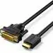 UGREEN 10136 Hdmi Female To DVI 24+1 Male Cable, 3m(Black)