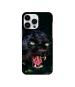 Casotec Angry Black Tiger Face Design 3D Printed Hard Back Case Cover for Apple iPhone 14 Pro