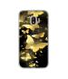 Casotec Golden Butterfly Pattern Design Printed Silicon Soft TPU Back Case Cover for Samsung Galaxy J4