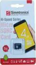 Simmtronics HC 4 GB MicroSD Card Class 10 48 MB/s Memory Card