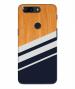 BHAI COVER Oneplus 5T , 1+5T Blue and White Polycarbonate Wooden Stylish Designer 3D Printed Mobile Phone Back Cover