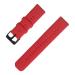 RUPELIK (Black Buckle Lock 23mm Band Red) Soft Silicone Metal Lock 23mm Smart Watch Strap for Boat Xtend Smart Watch Strap ONLY FOR BOAT XTEND Watch Strap (Red)