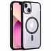 NSCC iPhone 13 mini Back Case Cover CD Pattern Lens Camera Protection (Black)